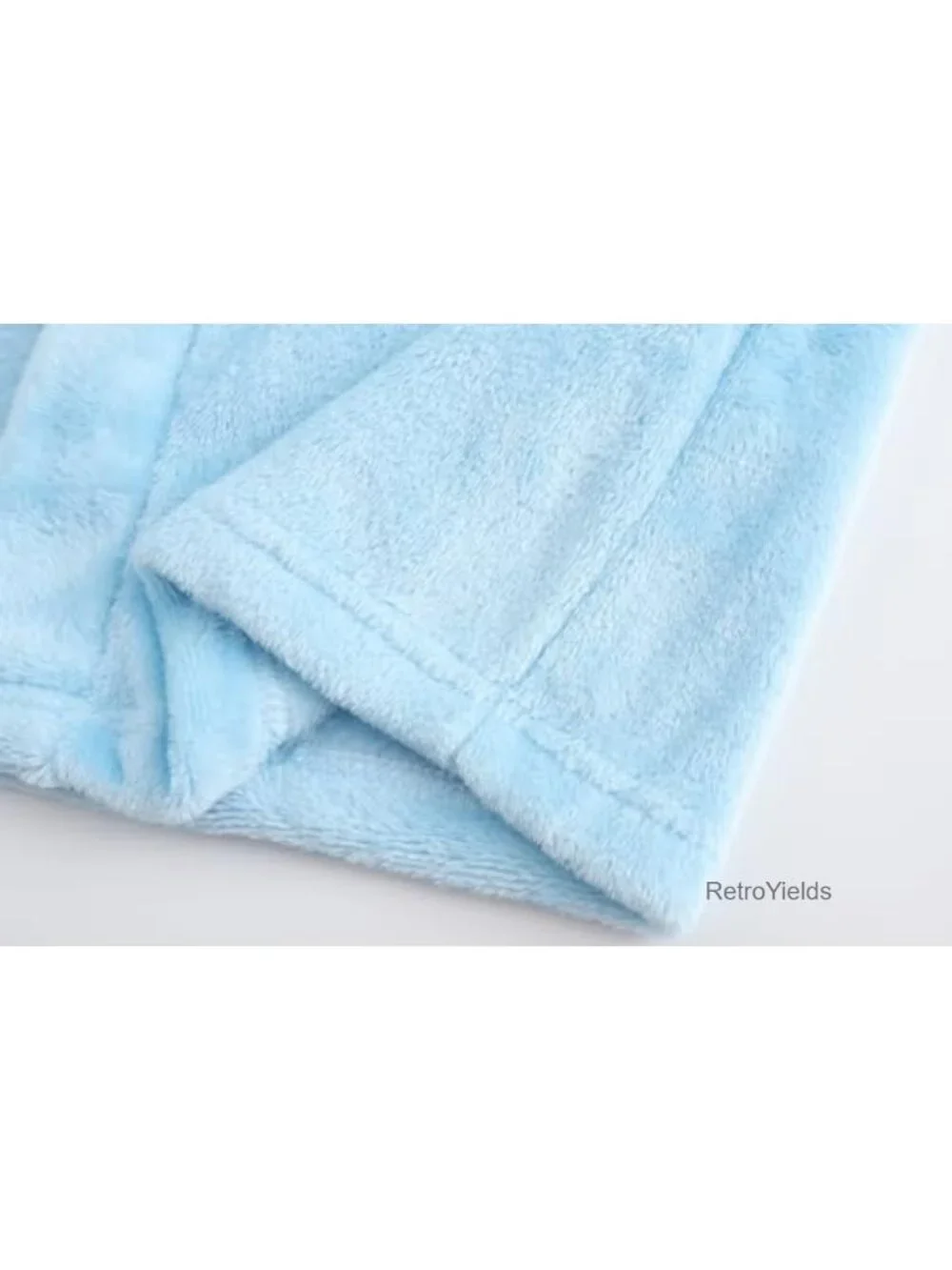 Girls Fleece Hooded Robe Soft Plush Bathrobe Kids 2-16